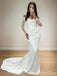 Romantic Mermaid Sweetheart Full Sleeve With Trailing Lace Popular Long Bridal Dress, Wedding Dresses, CPD093