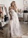 Romantic Sweetheart Off Shoulder Sleeveless Applique Popular Long Bridal Dress, Wedding Dresses, CPD102