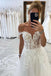 Romantic Sweetheart Off Shoulder Sleeveless With Trailing Applique Popular Long Bridal Dress, Wedding Dresses, CPD106