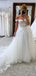 Romantic Sweetheart Off Shoulder Sleeveless With Trailing Applique Popular Long Bridal Dress, Wedding Dresses, CPD106