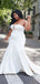 Simple Mermaid Strapless Sleeveless With Train Popular Long Bridal Dress, Wedding Dresses, CPD115