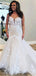 Romantic Sweetheart Sleeveless With Train Lace Popular Long Bridal Dress, Wedding Dresses, CPD119