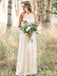 Simple Jewel Sleeveless Popular Long Bridal Dress, Wedding Dresses, CPD184