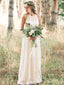 Simple Jewel Sleeveless Popular Long Bridal Dress, Wedding Dresses, CPD184