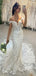 Charming Off Shoulder V Neck Sleeveless With Train Lace Popular Long Bridal Dress, Wedding Dresses, CPD120