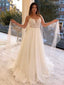 Romantic Sweetheart Sleeveless Lace Popular Long Bridal Dress, Wedding Dresses, CPD185