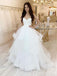 Romantic Strapless Sleeveless Popular Long Bridal Dress, Wedding Dresses, CPD140