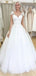 Charming Sweetheart Cap Shoulder Sleeveless Lace Popular Long Bridal Dress, Wedding Dresses, CPD164