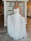 Charming Sweetheart Sleeveless Lace Popular Long Bridal Dress, Wedding Dresses, CPD169