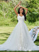 Gorgeous Lace Straps Sweetheart Applique Lace Up Popular Bridal Dress, Wedding Dresses, CPD031