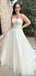 Gorgeous Strapless Top Lace Applique With Trailing Popular Long Bridal Dress, Wedding Dresses, CPD035