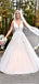 Gorgeous V Neck Lace Straps Applique Popular Long Bridal Dress, Wedding Dresses, CPD038