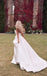 Elegant Strapless Side Slit Pleats Popular Long Bridal Dress, Wedding Dresses, CPD045