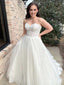 Romantic Sweetheart Sleeveless Lace Popular Long Bridal Dress, Wedding Dresses, CPD177