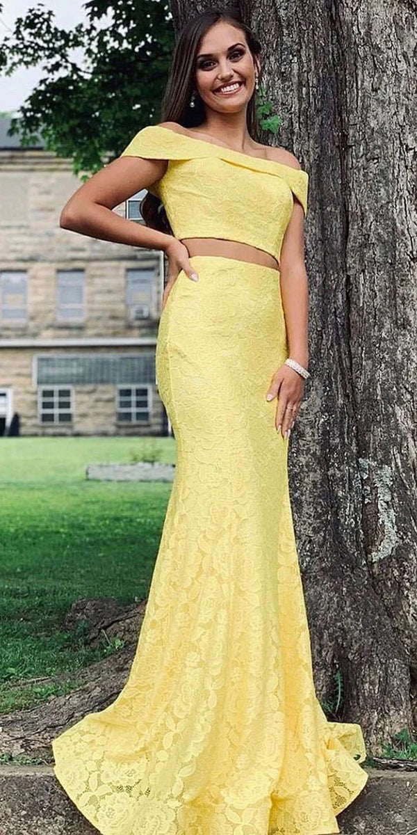 Elegant Yellow Mermaid Off Shoulder Maxi Long Party Prom Dresses,Eveni – CheerProm Elegant Yellow Mermaid Off Shoulder Maxi Long Party Prom Dresses,Eveni – CheerProm